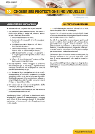 Fiche 10 : choisir ses protections individuelles