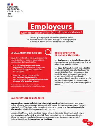 Fiche : comment garantir la sécurité de vos salariés ?