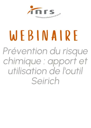 WEBINAIRE : Prévenir le risque chimique avec Seirich