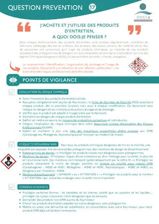 J'achète et j'utilise des produits d'entretien