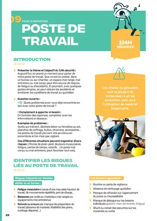 Fiche animation poste de travail
