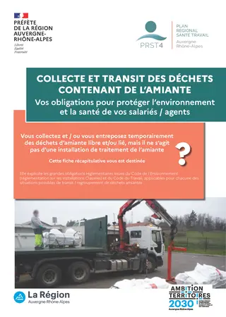 Collecte et transit des déchets contenant de l'amiante