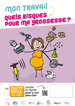 Affiche Grossesse & travail