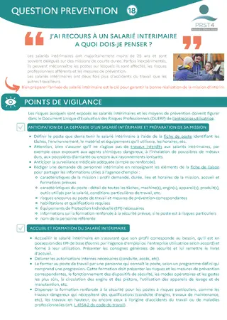 J'ai recours à un salarié intérimaire, à quoi dois-je penser ?