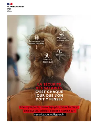 La sécurité des salariés, c'est chaque jour que l'on doit y penser - dépliant